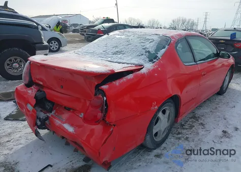 2001 Chevrolet Monte Carlo Ss из США, поврежденный, VIN 2G1WX15K019353070